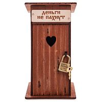 Туалет копилка 1 кабинка "Деньги не пахнут" окрашенная во Екатеренбурге
